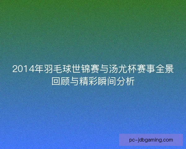 2014年羽毛球世锦赛与汤尤杯赛事全景回顾与精彩瞬间分析